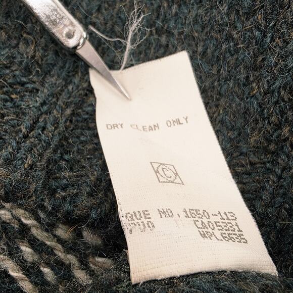 Vintage Woolrich Sweater Womens S Green Nordic Snowflake Wool USA Outdoor Knit - Picture 16 of 16